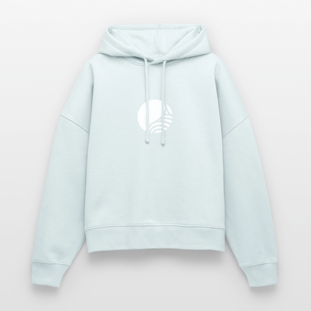 LIGHTWEAVE Women's Boxy Hoodie - blue ice