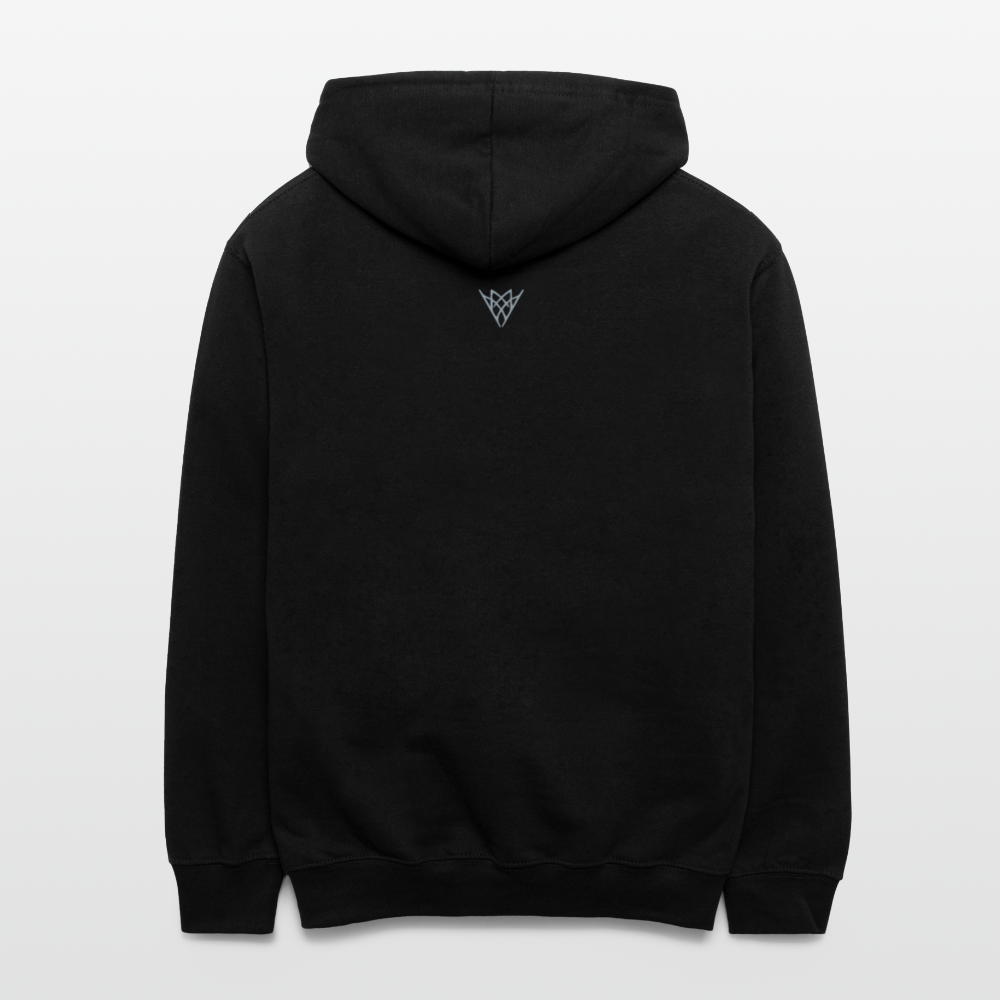 Contrast Hoodie - black/heather gray