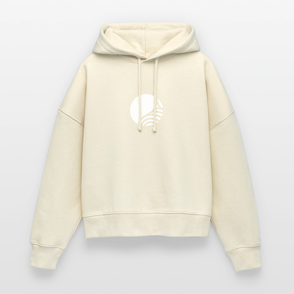 LIGHTWEAVE Women's Boxy Hoodie - natural raw